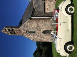 Morris Minor Convertible for weddings in Hereford